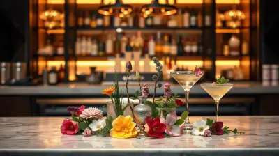 Essbare Blüten als Cocktail-Garnierung