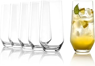 Stölzle Lausitz Longdrinkgläser Quatrophil 6er-Set 390ml – Elegante Longdrinkbecher und Cockt…