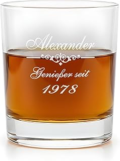 Personalisiertes Whiskyglas mit Gravur | Spülmaschinenfest Graviert | 310ml Tumbler | Genießer …