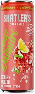 SHATLER’S Cocktails Erdbeer Daiquiri | Alkoholhaltig | in Barqualität | 12 x 250 ml