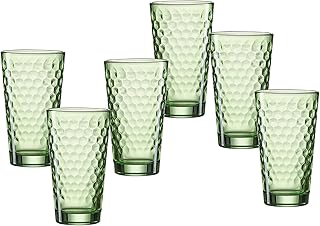 Ritzenhoff & Breker Longdrinkgläser-Set Favo, 6-teilig, Grün, Glas
