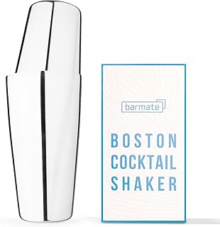 Cocktail Shaker aus Edelstahl, Profi Boston Shaker, hochwertiges Barzubehör, 2-teilig 750ml (ohn…