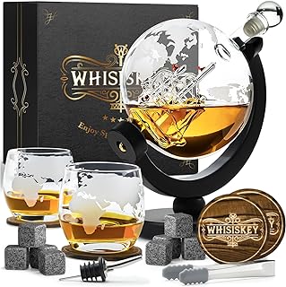 Whisiskey Whisky Karaffe Set – Whiskey Geschenkset – Geschenke für Männer – Männergeschenke Ge…