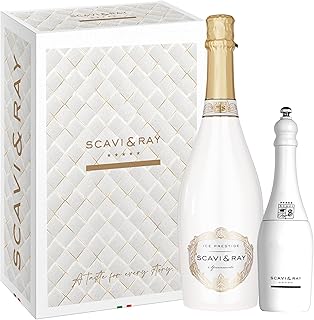 SCAVI & RAY Geschenkset Ice Prestige Spumante mit Salzmühle, halbtrocken, fruchtig frischer Scha…