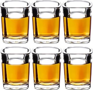 ParaCity 6er Pack Schnapsgläser Set, Shotgläser 60 ml, Tequila Shotgläser mit Heavy Base, Gesc…
