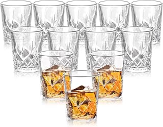 ASelected 12 Stück Schnapsgläser aus Kristall Glas 50 ML Schnapsgläser Shotgläser Standfest f…