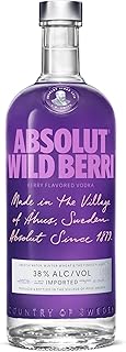 Absolut Vodka Wild Berri, Wodka mit fruchtig-intensivem Wildberry-Geschmack und ohne zusätzliche…