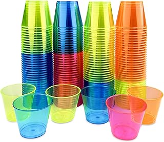 150 Stück Plastikbecher, Schnapsgläser Plastik, Hartplastik Becher, Shotgläser Plastikbecher M…