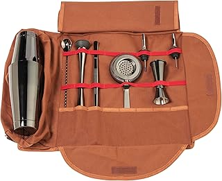 Barkeeper-Koffer mit Barzubehör, Farbe Schwarz, Gun Metall, Aufbewahrungstasche für Barzubehör…