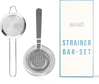 Cocktail Strainer, Barsieb aus Edelstahl passend auf alle Shaker, hochwertiges Barzubehör