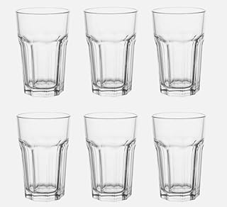 Generisch 6-er Set Gläser Pokal – Glas für Cocktail Longdrink Wasser Tee Kaffee bis 120°C – 35…
