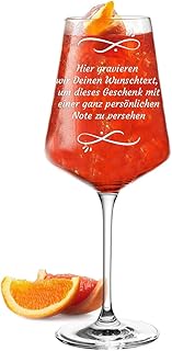 polar-effekt Personalisiertes Aperol Spritz Glas 560 ml – Graviertes Universalglas mit Name & Tex…