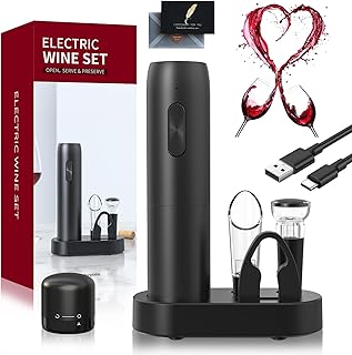 UCAMP Elektrischer Korkenzieher,8 in 1 Weinflaschenöffner Set Geschenkidee,Elektrischer Weinöff…