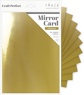 Tonic Studios Craft Card, Polished Gold, A4