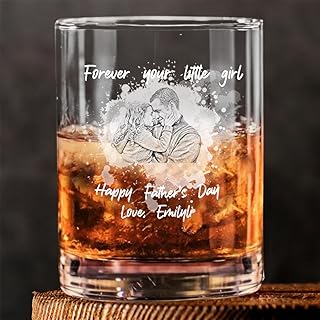 Personalisiertes Whiskeyglas, individuelles Foto, Whiskyglas, Vatertagsbild, Bierkrug, Papa, Opa,…