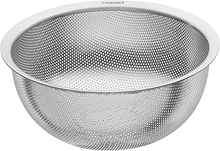 HENCKELS by ZWILLING TRIO Küchensieb 20 cm, rostfreier Loch-Edelstahl, Silber
