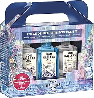 VON HALLERS GIN I Original, Blush & Forest I Dry Gin I ausgewählte Botanicals I TriplePack I 44%…