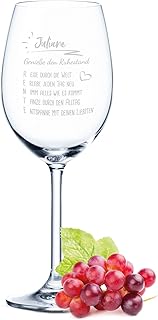 Leonardo Weinglas mit Gravur – Genieße den Ruhestand – Personalisiert mit Namen – Lustiges Gesch…