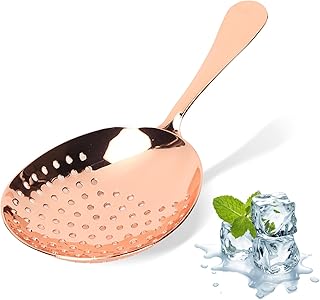 Hapivida Edelstahlsieb, Praktisches Cocktailsieb mit Griff aus Edelstahl, Ideal für Barkeeper un…
