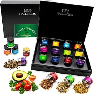 Hallingers Gewürz Geschenkset handgemacht, 12 Gewürze aus aller Welt – für Jägerzum Kochen vo…
