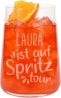 Herz & Heim® Longdrinkglas 430ml mit Gravur personalisiert (Spritztour)