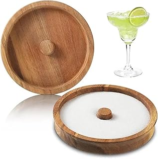Margarita Salz-Rimmerbrett, Salz-Rimmer Set für Cocktails, Holz Bar Glasrimmer für Getränke, B…