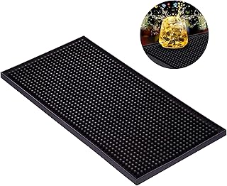 CiciIng 30 x 15 cm Barmatte, Gummi Abtropfmatte Geschirr, Kaffee Tampermatte, Überlaufmatte Schn…