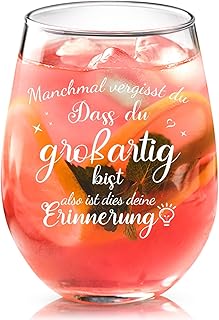Weinglas – Geschenke für Frauen: Dankeschön, Partner, Geburtstag – Personalisiert 17oz