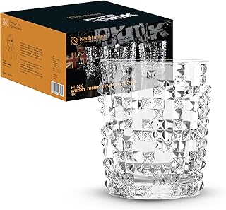 Nachtmann 4-teiliges Whisky-Set, Whiskygläser, Kristallglas, 348 ml, Punk, 0099503-0