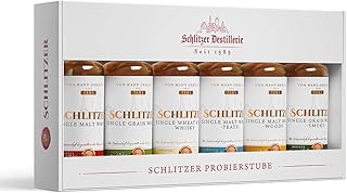 Schlitzer Whisky Tasting Set – 6 x 0,05L Miniaturen | Single Malt, Grain & Wheat Whisky | Exklu…