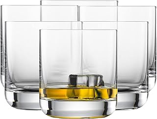 SCHOTT ZWIESEL Whiskyglas Simple (6er-Set), geradliniger Tumbler für Whisky, spülmaschinenfeste…