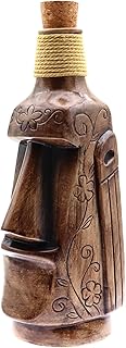 Tiki-Flasche aus Keramik, Moai-Statue, Nachahmung der Monolithen der Osterinsel, Dekoration für …