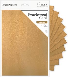 Tonic Studios Craft Card, Majestic Gold, A4