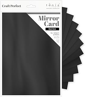 Tonic Studios Craft Card, Black Velvet, A4