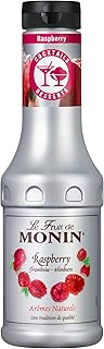 Monin Le Fruit Himbeere – FruchtPüree Mix Himbeere (1 x 0,5l) – Fruchtzubereitung auf Himbeerb…