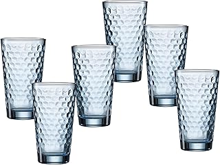 Ritzenhoff & Breker Longdrinkgläser-Set Favo, 6-teilig, Blau, Glas