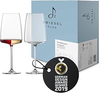 Zwiesel Glas Weinglas fruchtig & fein Vivid Senses (2-er Set), filigrane Weingläser, spülmaschi…
