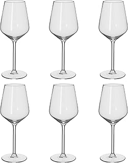 alpina Weingläser Weißwein – Weingläser Set 6 Teilig – Weinglas 37cl – Spülmaschinenfeste Wei…