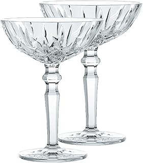 Nachtmann 2-teiliges Coupé Cocktailgläser Set, 180 ml, Noblesse, 100831, Cocktailschalen aus Kr…