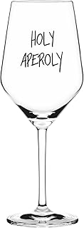 RITZENHOFF Sand & Soda 9500016 Modernes Weinglas mit trendigem Spruch Holy Aperoly, in Geschenkbo…