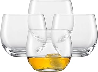 SCHOTT ZWIESEL Whiskyglas For You (4er-Set), bauchige Tumbler für Whisky, spülmaschinenfeste Tr…