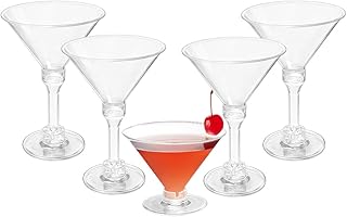 Martini Cocktail Gläser 30er Set Wiederverwendbar Martinigläser Plastik Cocktailgläser 150ml K…