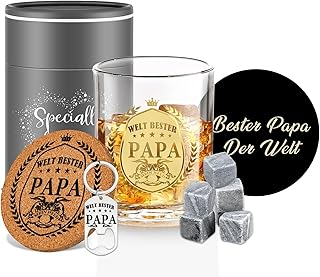 Geschenk für Papa Whisky Gläser Personalisiert Vatertagsgeschenke für Papa Whiskey Geschenke f…