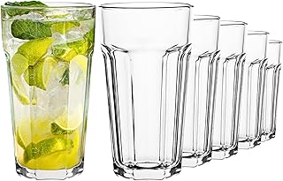TREND FOR HOME Cocktailgläser Groß Trinkglas Caipirinha Gläser 630 ml Set von 6 Cocktail Highb…