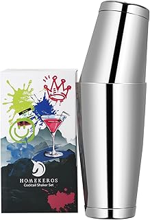 Edelstahl Boston Shaker: 2-teilig Set: 550ml&850ml Profi Cocktail Shaker von Homekeros
