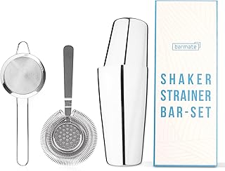 Cocktail Shaker aus Edelstahl, Profi Boston Shaker, hochwertiges Barzubehör, 2-teilig 750ml (3er…