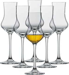 SCHOTT ZWIESEL Grappaglas Bar Special (6er-Set), klassische Schnapsgläser mit Stiel, spülmaschi…