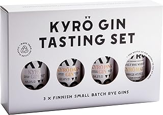 Kyrö | Tasting Set | 4 x 50 ml | Gin & Whisky aus 100% finnischem Roggen | Mit Aromen von frisch…
