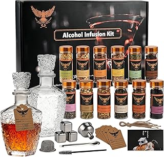 DIY Alkohol-Infusionsset – Basteln Sie natürliche Aromen für Whiskey, Gin, Tequila, Wodka & C…