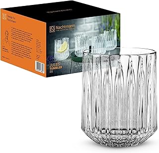 Nachtmann Gläser Set 305 ml, 4 Stück, Jules, 101979, Trinkgläser aus Kristallglas, Wassergläs…